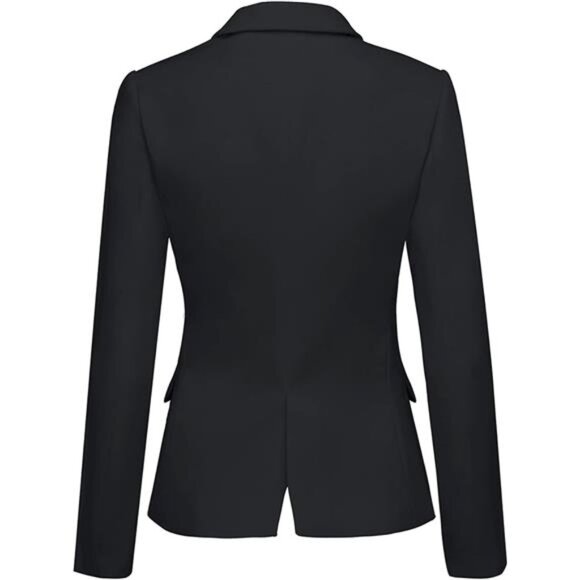 Womens Notched Lapel Pockets Button Work Office Blazer Jacket Suit - Picture 2 of 7